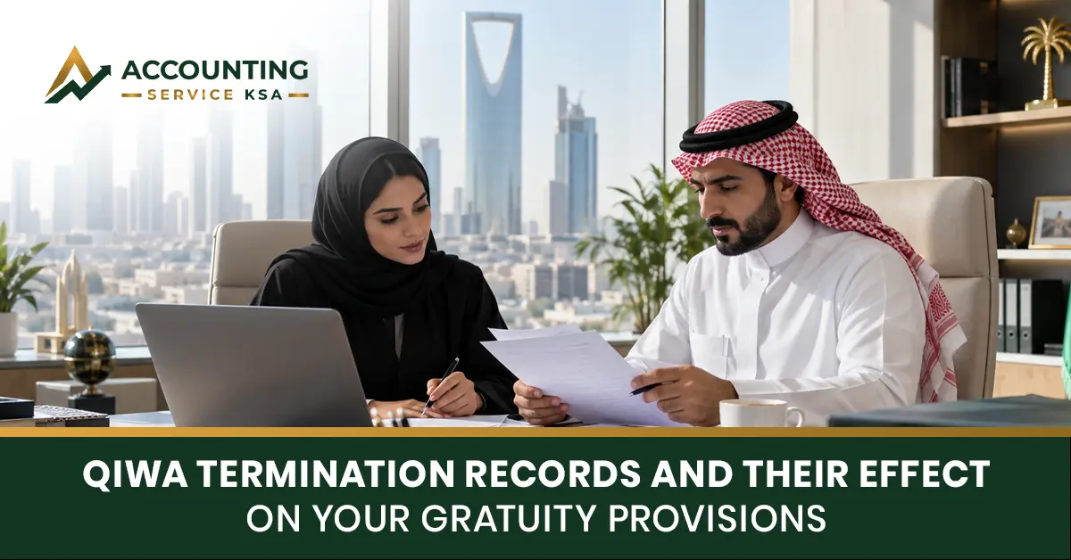 qiwa termination gratuity records