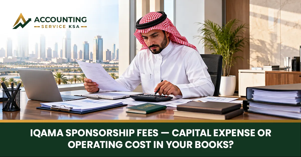 iqama sponsorship fees accounting